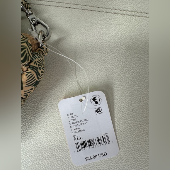 Free People Printed Micro Pouch Dense Floral Yellow - Picture 8 of 8